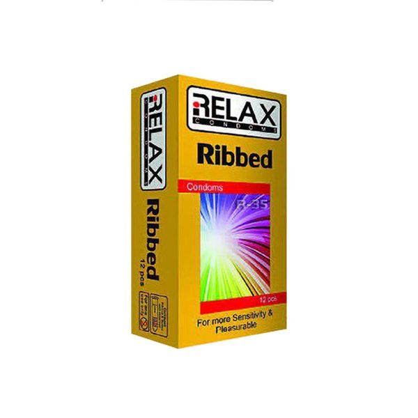 کاندوم ریلکس مدل RIBBED کد R36 بسته 12 عددی