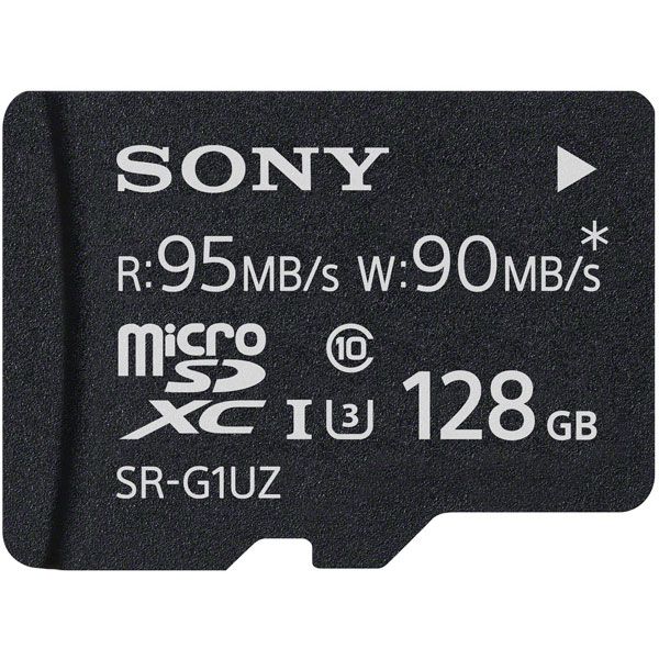 کارت حافظه microSDXC سونی مدل SR-G1UZA/T کلاس 10 استاندارد UHS-I U1 سرعت 90MBps ظرفیت 128 گیگابایت همراه با آداپتور SD
