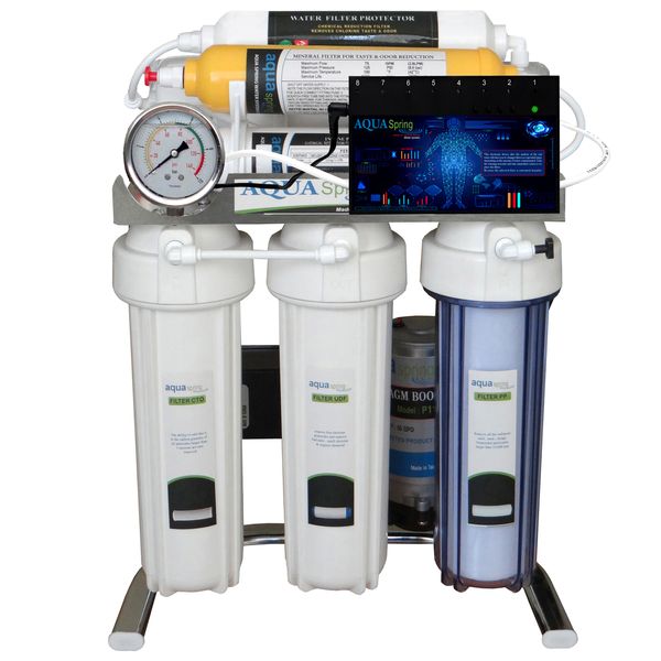 دستگاه تصفیه کننده آب خانگی آکوآ اسپرینگ مدل CHROME-BA7