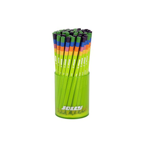 مداد جولی مدل رنگین کمان0001-3740 بسته 60 عددی