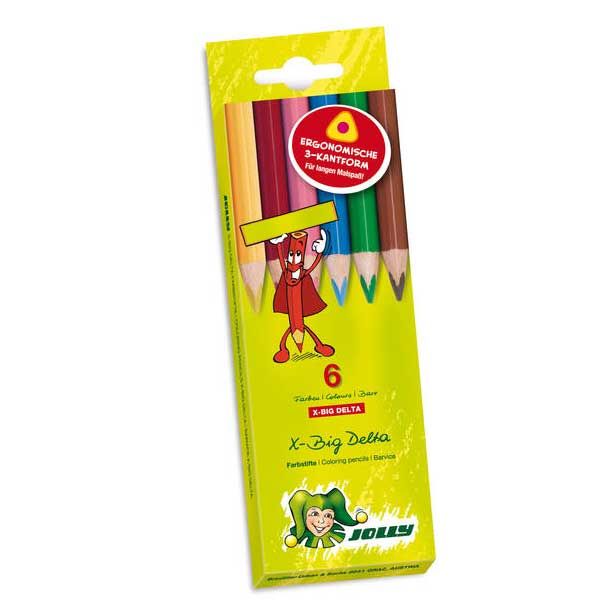 مداد رنگی 6 رنگ جولی مدل دلتا 0003-3399