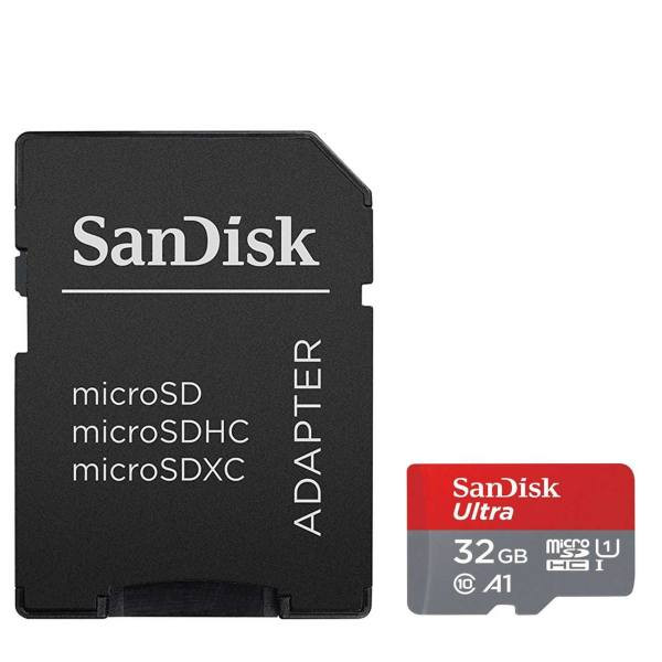 کارت حافظه microSDHC  مدل Ultra A1 کلاس 10 استاندارد UHS-I سرعت 98MBps ظرفیت 32 گیگابایت به همراه آداپتور SD
