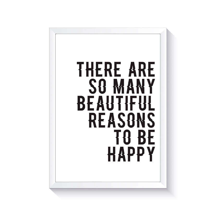 تابلو وینا مدل Reasons To Be Happy