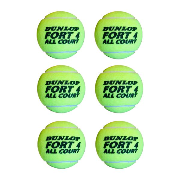 توپ تنیس دانلوپ مدل FORT-ALL-COURT بسته 6 عددی