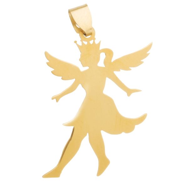 آویز گردنبند طلا 18عیار زنانه طرح فرشته مدل SG143