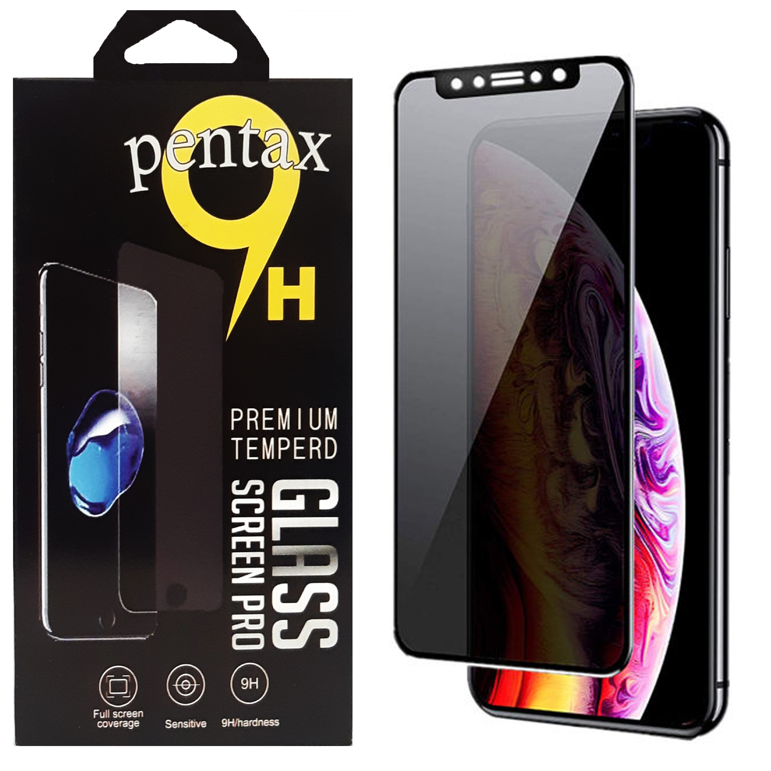 محافظ صفحه نمایش حریم شخصی پنتاکس مدل P-PRO مناسب برای گوشی موبایل اپل Iphone XS MAX