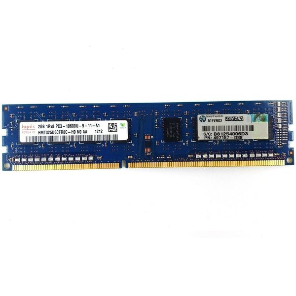 رم دسکتاپ DDR3 تک کاناله 1333 مگاهرتز CL9 هاینیکس مدل 10600 ظرفیت 2 گیگابایت