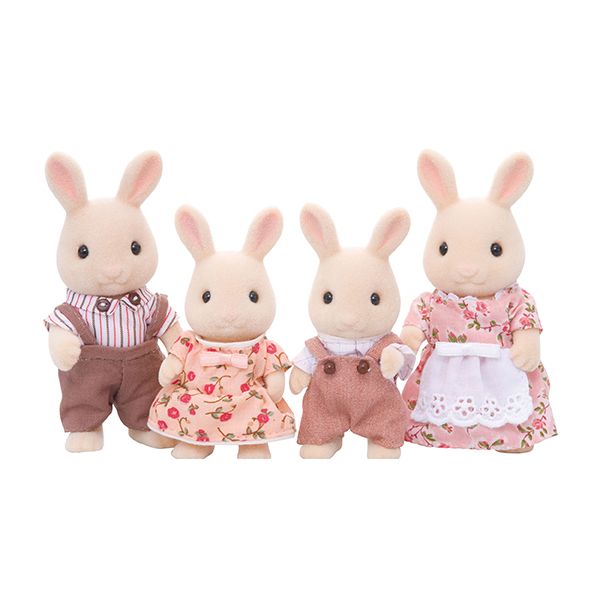عروسک سیلوانیان فامیلیز طرح خانواده خرگوش مدل ESF4108 بسته 4 عددی