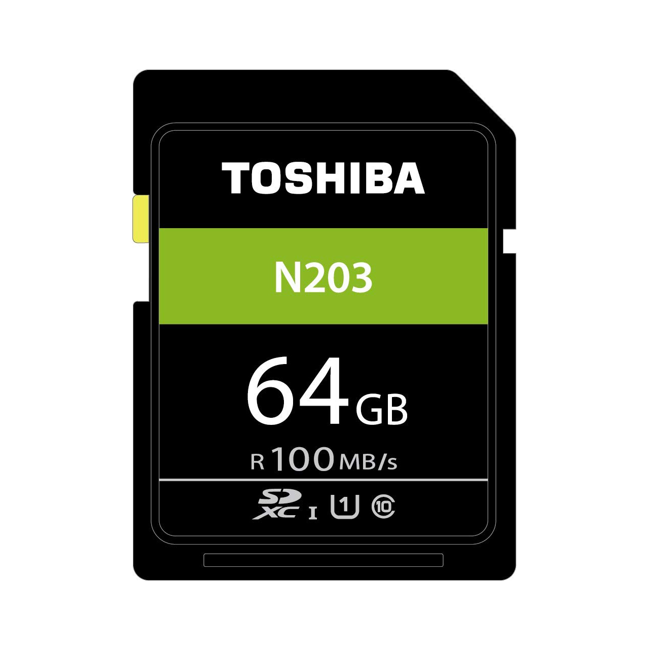 کارت حافظه SDXC توشیبا مدل N203 کلاس 10 استاندارد UHS-I 1 سرعت 100Mbps ظرفیت 64 گیگابایت