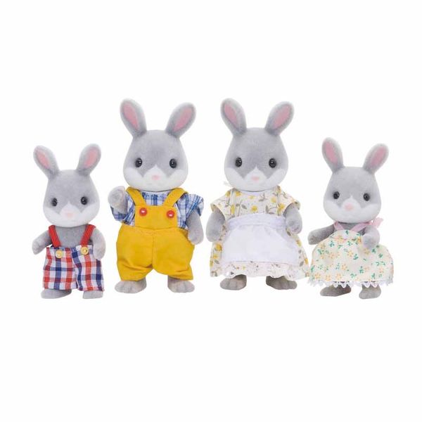 عروسک سیلوانیان فامیلیز طرح خانواده خرگوش پنبه کد ESF4030 مجموعه 4 عددی