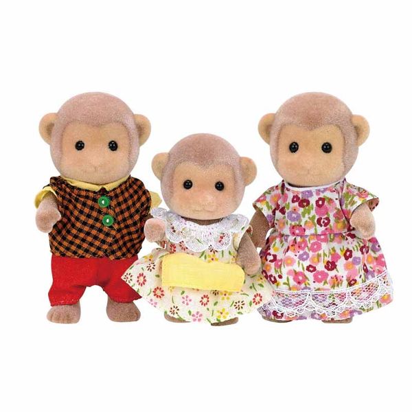 عروسک سیلوانیان فامیلیز طرح خانواده میمون کد ESF5214 مجموعه 3 عددی