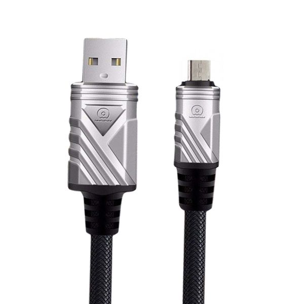 کابل تبدیل USB به microUSB دبلیو یو دبلیو مدل X62 طول 2 متر