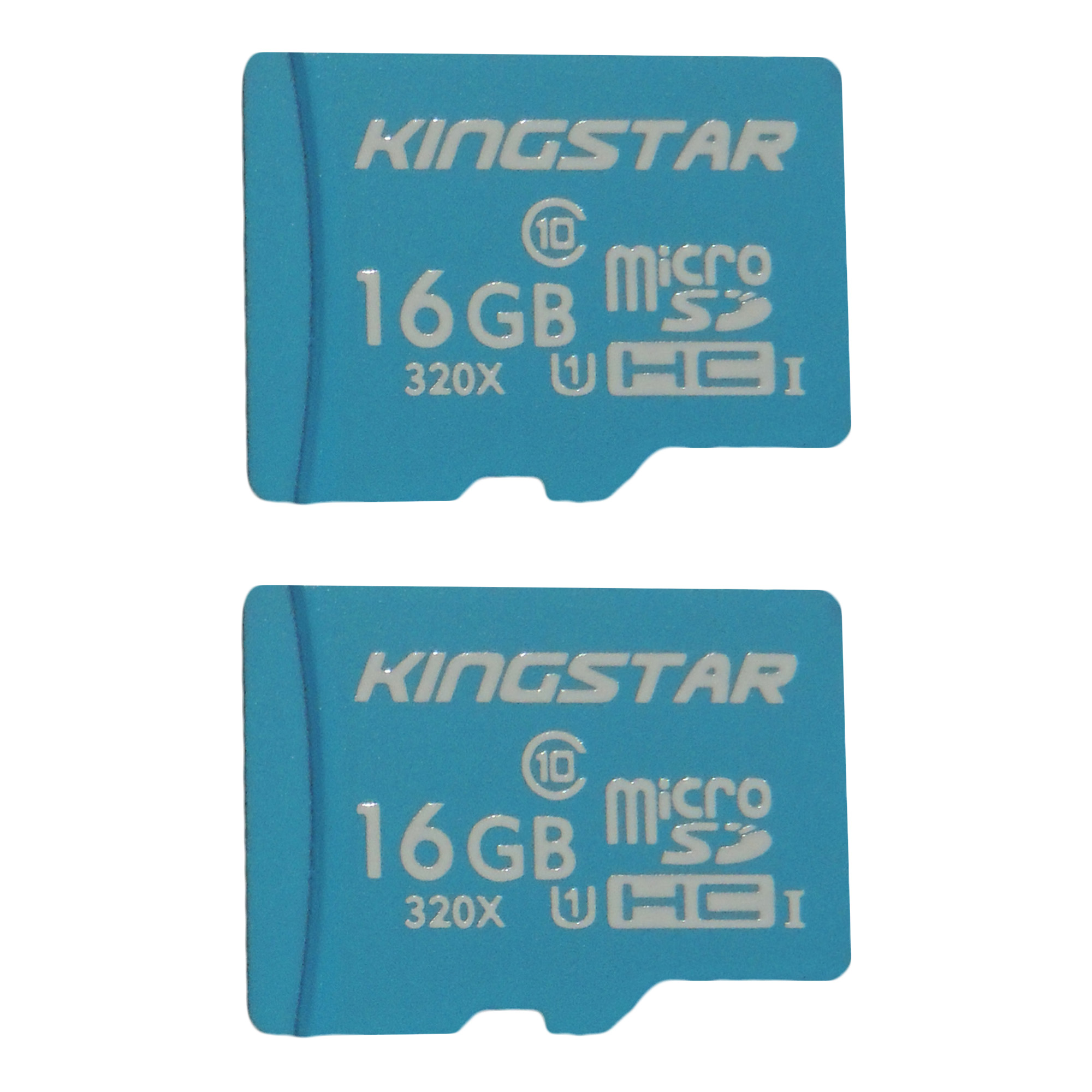 کارت حافظه microSDHC کینگ استار مدل X533 کلاس 10 استاندارد UHS-I U1 سرعت 85MBps ظرفیت 16 گیگابایت بسته دو عددی
