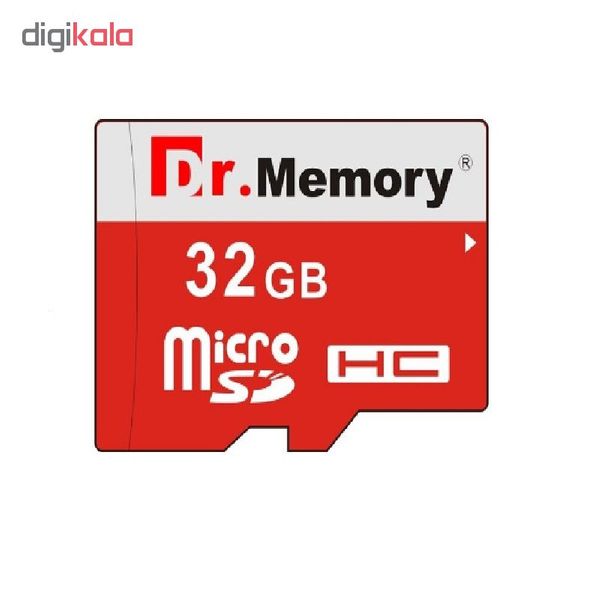 کارت حافظه microSDHC دکتر مموری مدل DR6022RVB کلاس 10 استاندارد UHS-I U1 سرعت 80MBps ظرفیت 32 گیگابایت به همراه آداپتور microSD