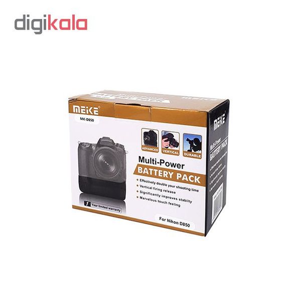 گریپ باتری دوربین مایک مدل MK-D850 مناسب برای دوربین نیکون D850