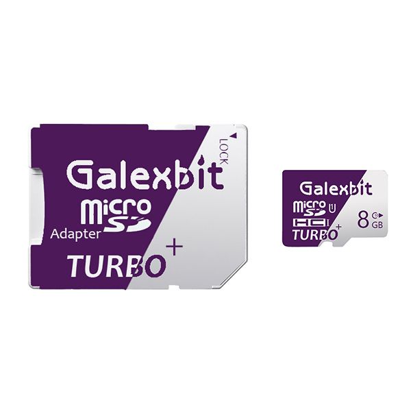 کارت حافظه microSDHC گلکسبیت مدل Turbo+ کلاس 10 استانداردUHS-I U1 سرعت 80MBps ظرفیت 8 گیگابایت به همراه آداپتور SD