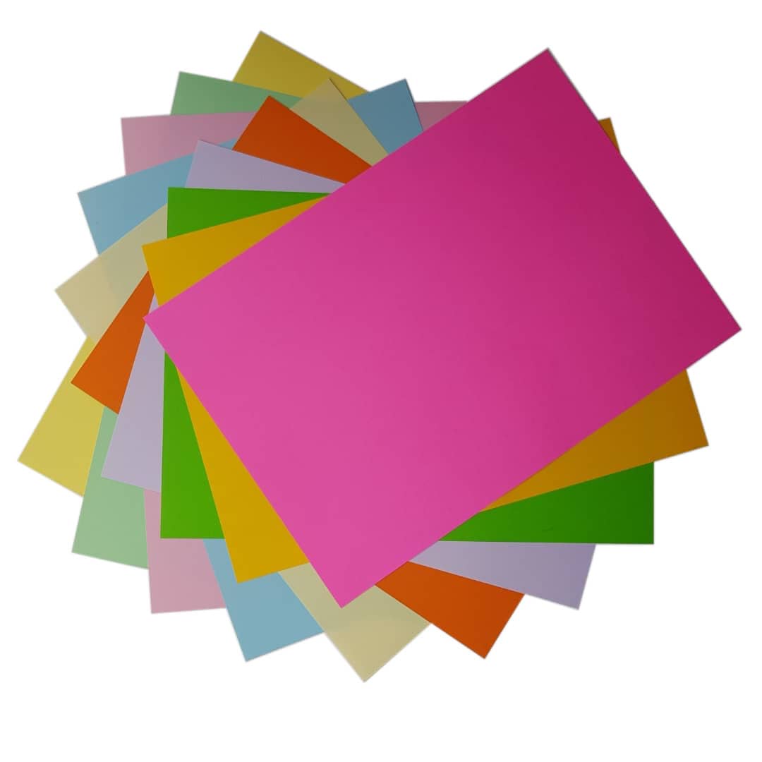 کاغذ رنگی A4 مدل رنگین کمان کد X10 بسته 100 عددی