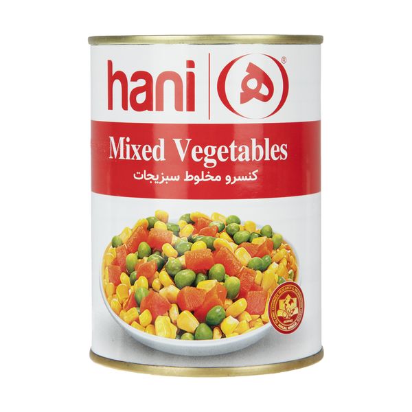 کنسرو مخلوط سبزیجات هانی - 380 گرم