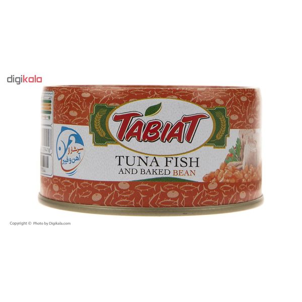 کنسرو ماهی تون با لوبیا چیتی طبیعت- 180 گرم