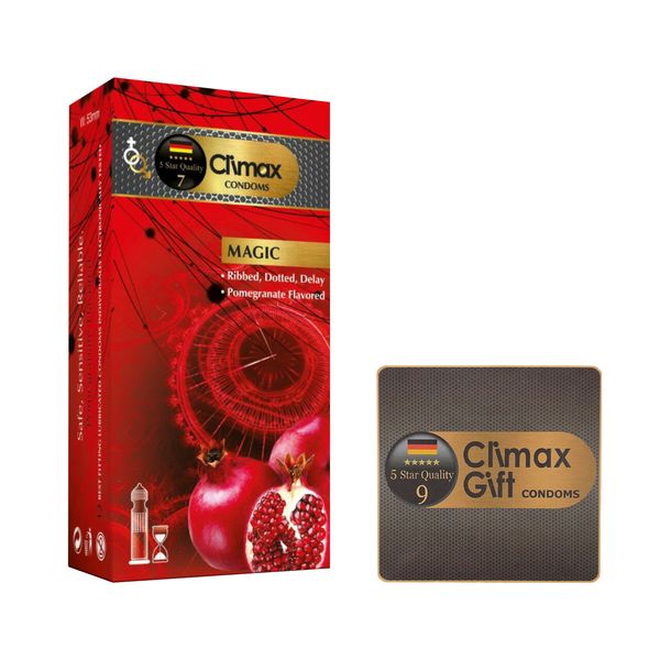 کاندوم کلایمکس مدل Magic بسته 12 عددی به همراه کاندوم مدل Gift