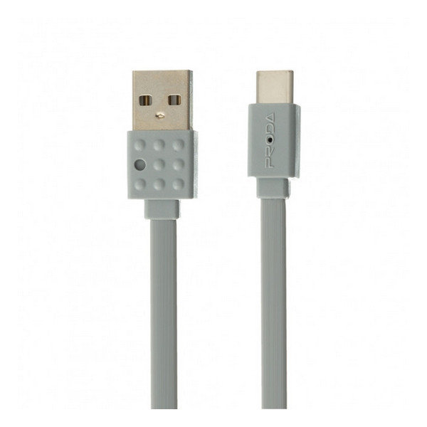 کابل تبدیل USB به USB-C پرودا مدل PC-01a طول 1.2 متر