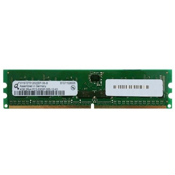 رم سرور DDR2 تک کاناله 667 مگاهرتز CL5 کیوموندا مدل HYS72T512022EP-3S-B  ظرفیت 4 گیگابایت