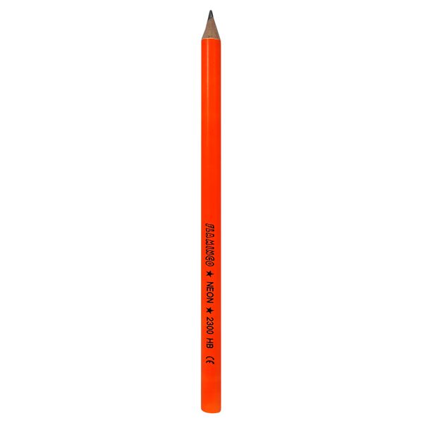 مداد مشکی فلامینگو مدل NEON کد 2320 بسته 6 عددی