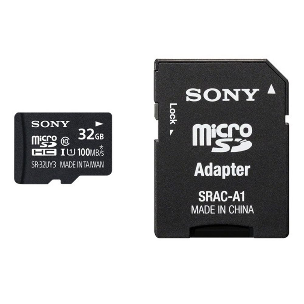 کارت حافظه microSDXC سونی مدل SR-32UYA3 کلاس 10سرعت 90MBps ظرفیت 32 گیگابایت به همراه آداپتور SD