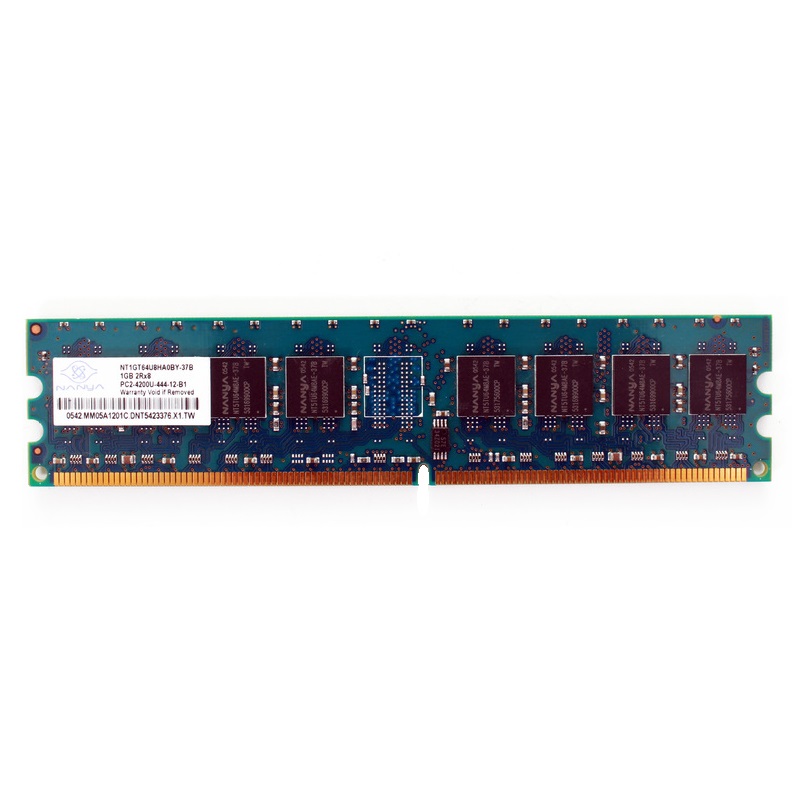 رم دسکتاپ DDR2 تک کاناله 533 مگاهرتز CL4 نانیا مدل NT1GT64U8HA0BY-37B ظرفیت 1 گیگابایت