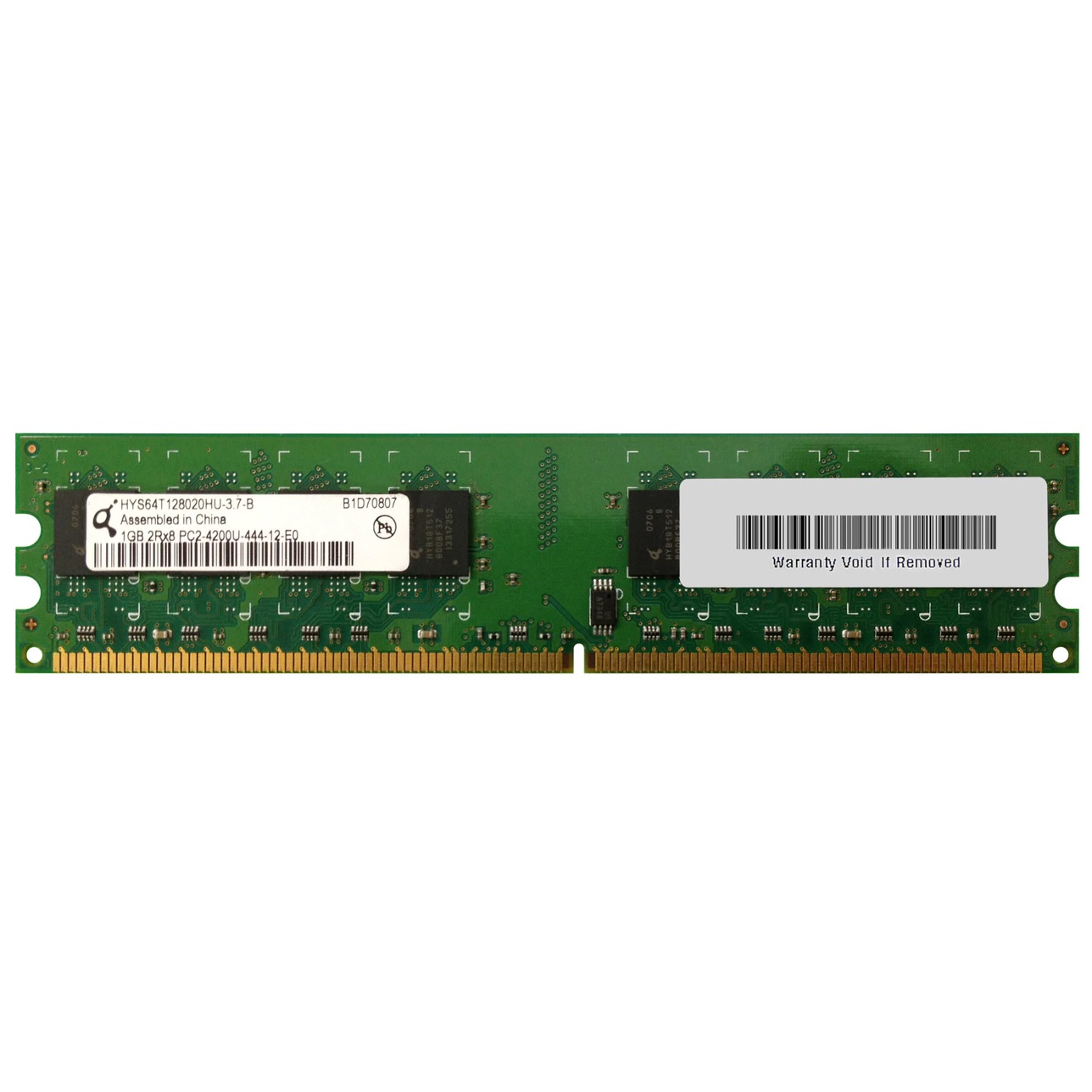 رم دسکتاپ DDR2 تک کاناله 533 مگاهرتز CL4 کیوموندا مدل HYS64T128020HU-3-7-B ظرفیت 1 گیگابایت