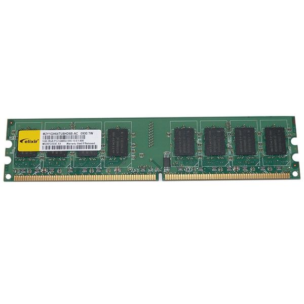 رم دسکتاپ DDR2 تک کاناله 800 مگاهرتز CL5 الیکسیر مدل M2Y1GH64TU8HD6B-AC ظرفیت 1 گیگابایت