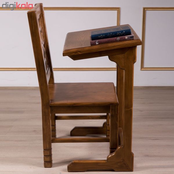 میز و صندلی نماز مدل 647 صنایع چوب ساج