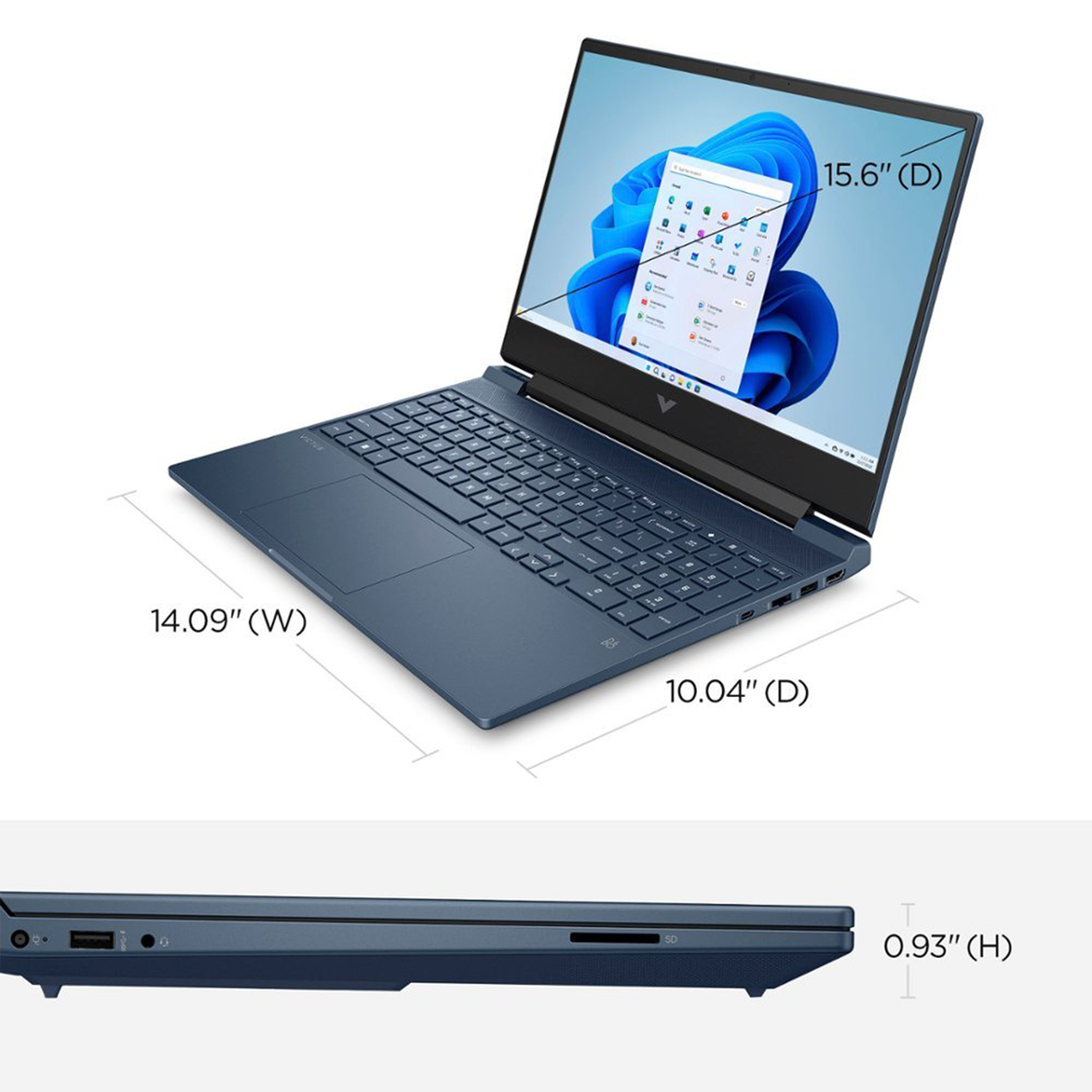 لپ تاپ 15.6 اینچی اچ‌ پی مدل Victus 15t FA1093dx-i5 16GB 1SSD RTX3050