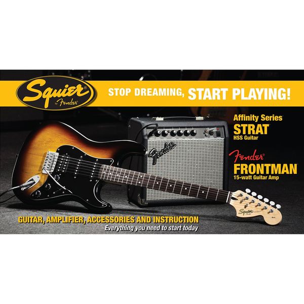 پکیج گیتار الکتریک فندر مدل Squier Affinity Series Stratocaster