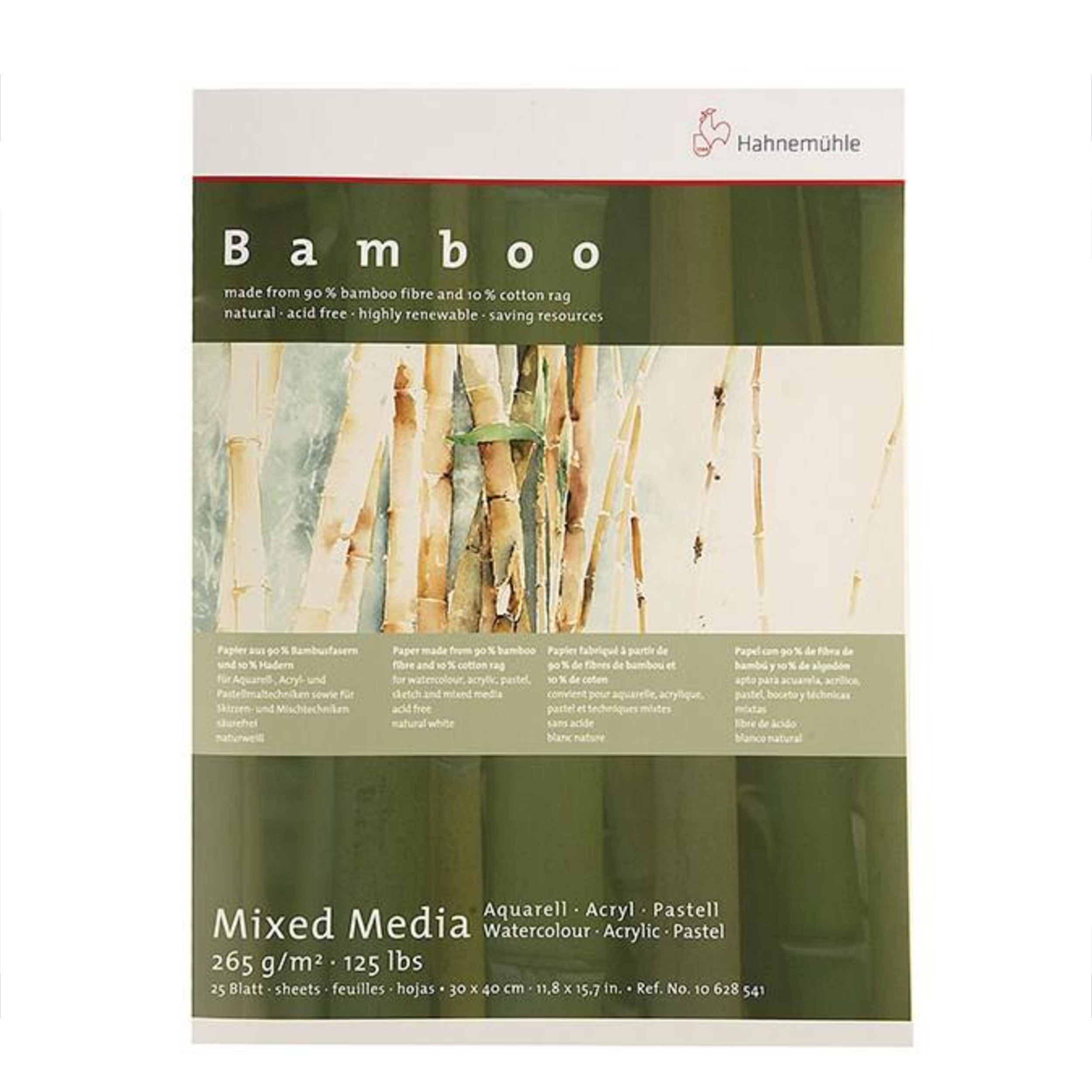 مقوا بلوک آبرنگ هانه موله مدل Bamboo سایز 40 × 30 سانتی‌متر