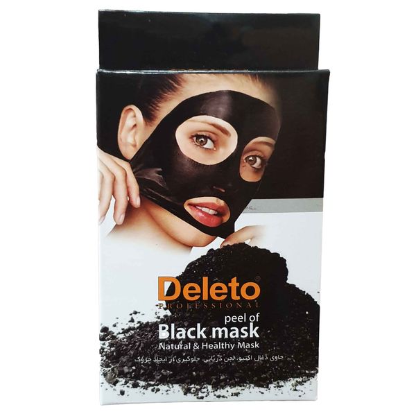 ماسک صورت دیلیتو مدل black mask حجم 15 میلی لیتر بسته 5 عددی