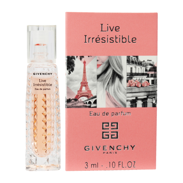 عطر جیبی زنانه ژیوانشی مدل Live Irresistible Eau de Parfum حجم 3 میلی لیتر