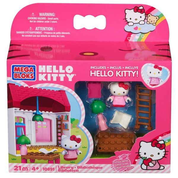 ساختنی مگا بلاکس مدل Hello Kitty Library 10891