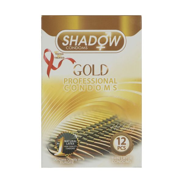 کاندوم شادو مدل Gold بسته 12 عددی