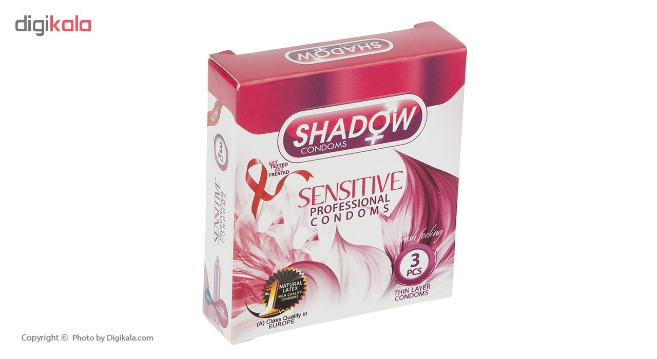 کاندوم شادو مدل Sensitive بسته 3 عددی