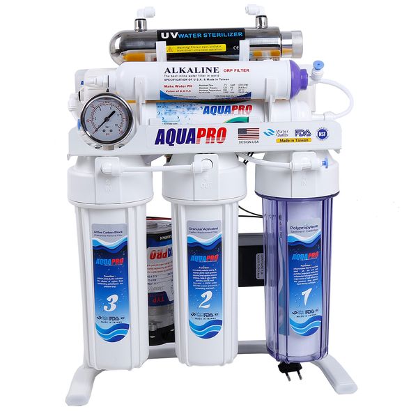 دستگاه تصفیه کننده آب خانگی آکوا پرو مدل RO8_UV_ORP_S