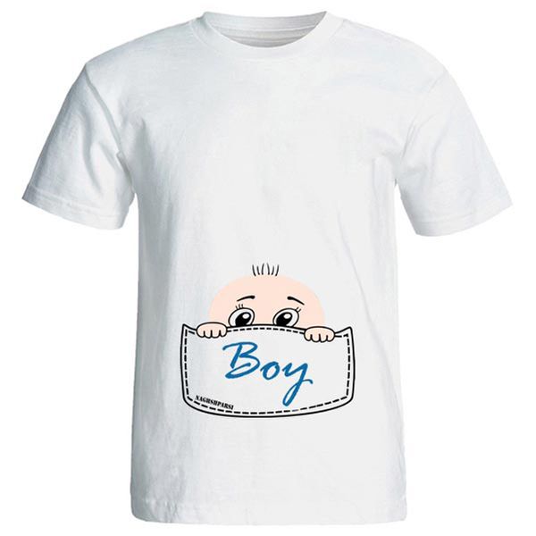 تی شرت بارداری طرح boy کد 3969