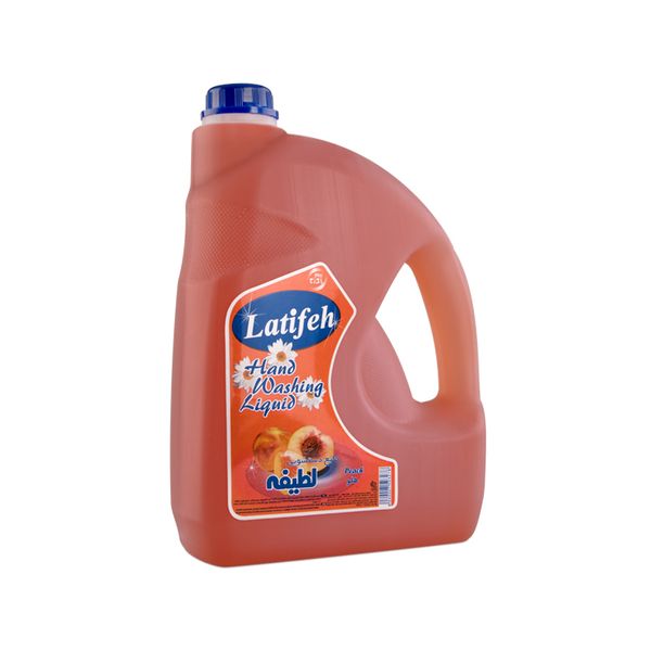 مایع دستشویی لطیفه مدل peach حجم 3.8 لیتر
