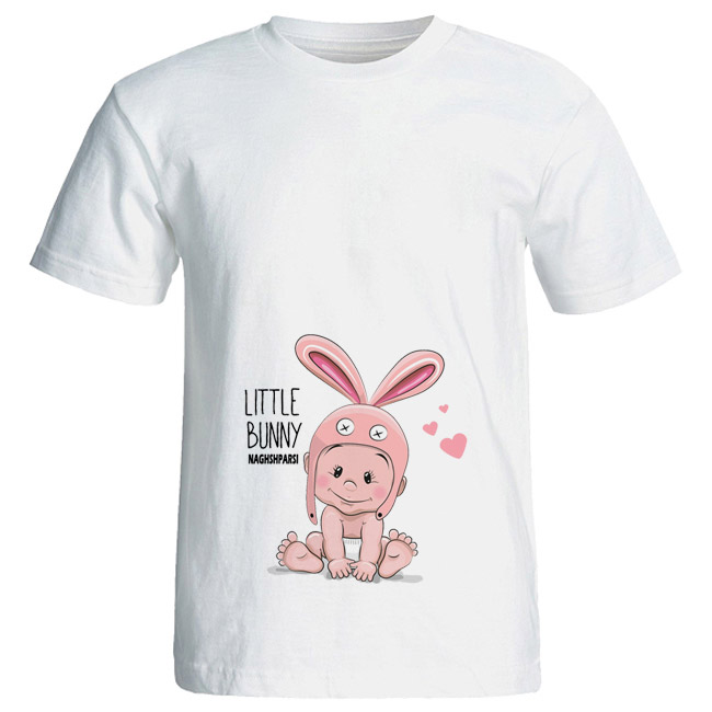 تی شرت بارداری طرح little bunny کد 3947