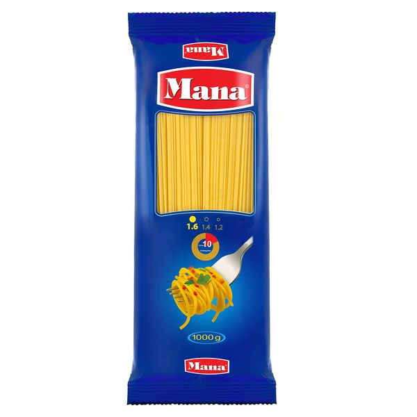 اسپاگتی قطر 1.6 مانا مقدار 1000 گرم