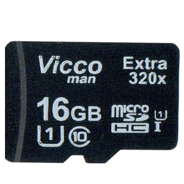 کارت حافظه microSDHC ویکومن مدل Extre 320X کلاس 10 استاندارد UHS-I U1 سرعت48MBps ظرفیت 16 گیگابایت