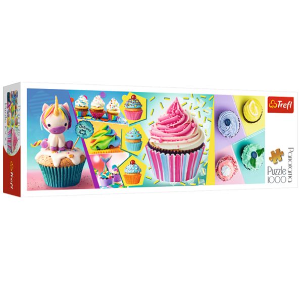 پازل 1000 تکه ترفل مدل Colorful Cupcakes