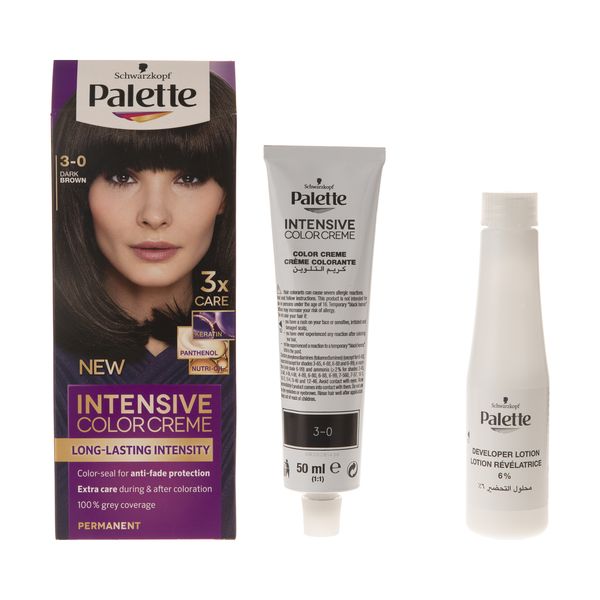 کیت رنگ موی پلت سری Intensive مدل Dark Brown شماه 0-3