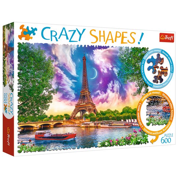 پازل 600 تکه ترفل مدل Crazy Shapes Sky Over Paris