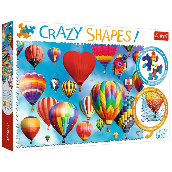 پازل 600 تکه ترفل مدل Crazy Shapes Colour Ballons